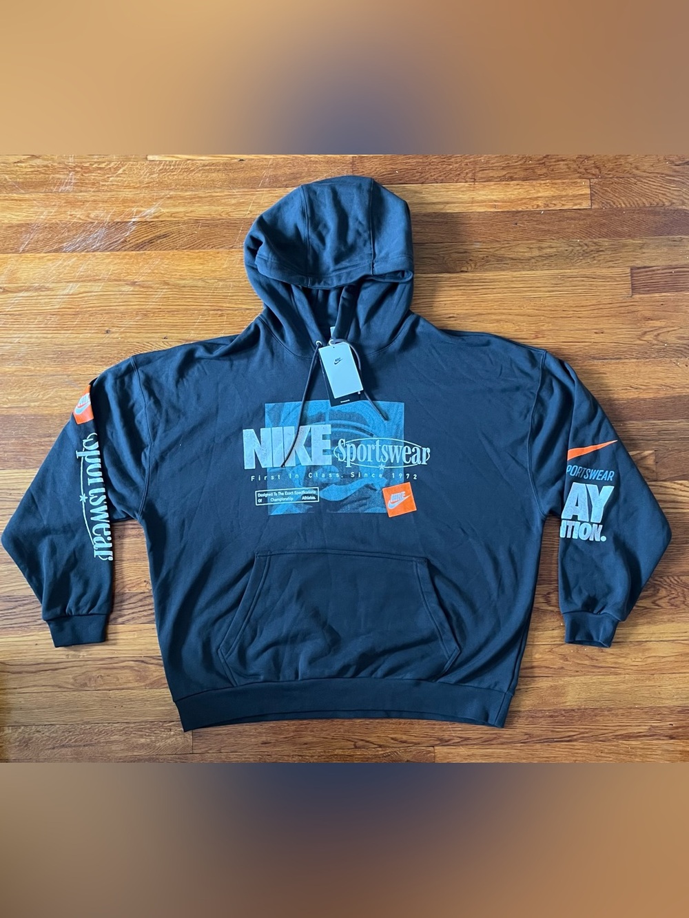 Nike Club Original Oversized French Terry Pullover Hoodie Men’s Size L & XL